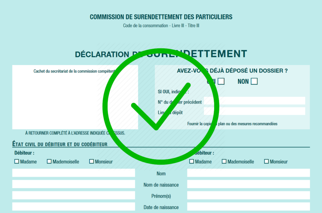 Dossier de surendettement avis 2019