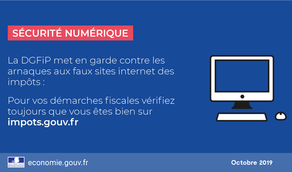 La DGFIP lance une alerte sur les arnaques aux faux sites internet des impôts