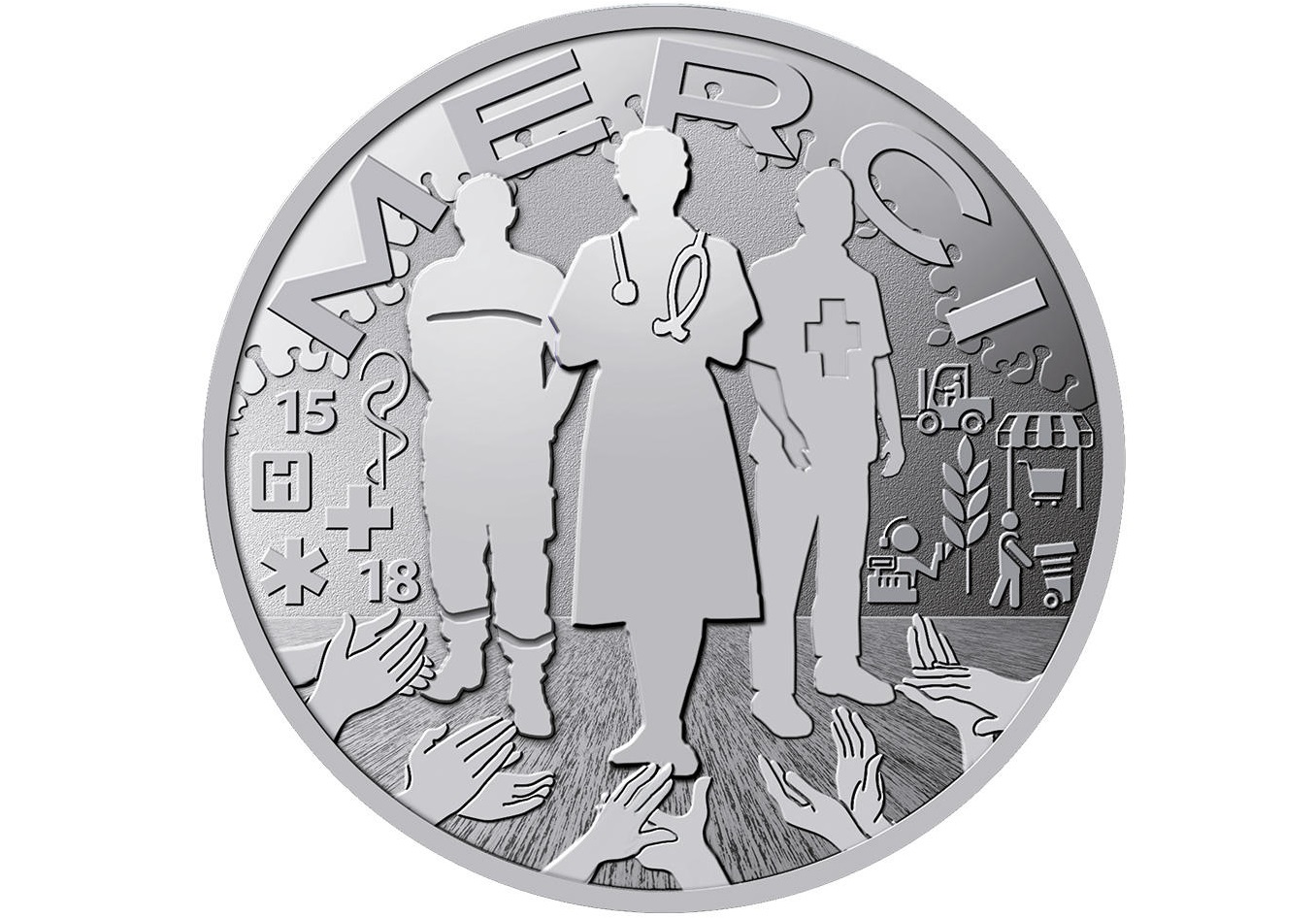 Coronavirus : la Monnaie de Paris rend hommage aux héros du quotidien