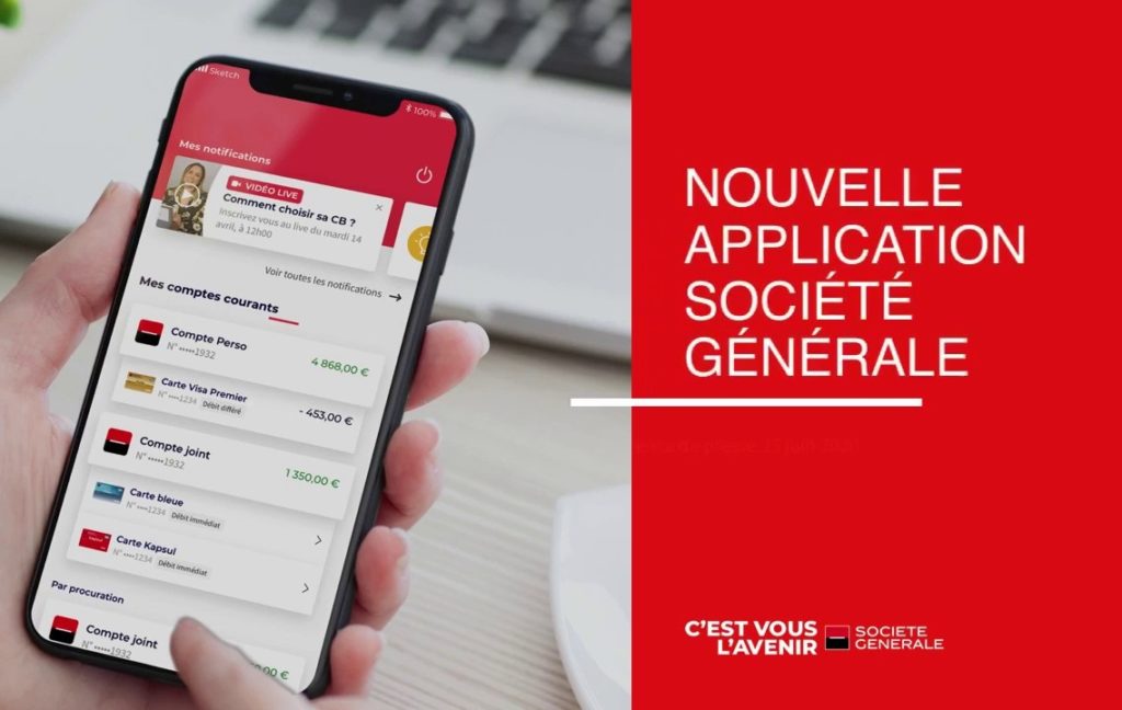 Société Générale lance une nouvelle application mobile pour ses clients