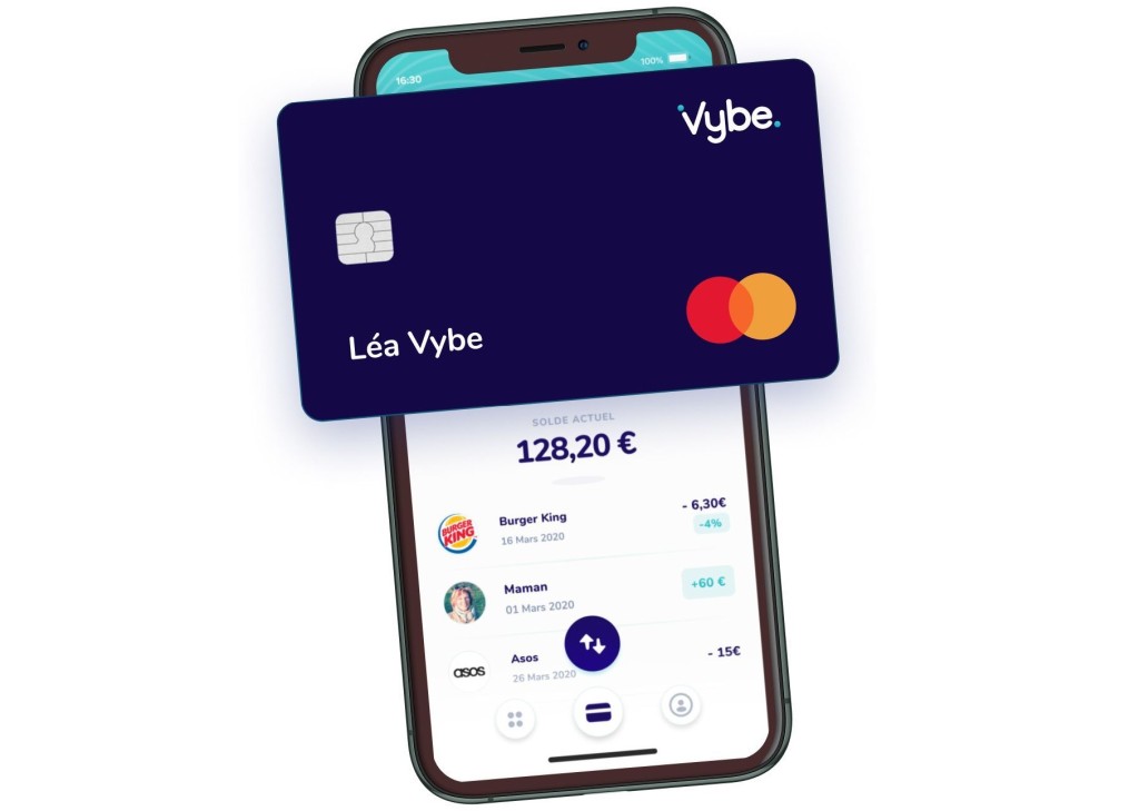 Vybe, la néobanque qui propose ses services gratuitement aux adolescents