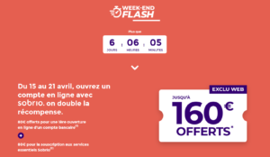 Vente Flash : un cadeau de 160 € pour ouvrir un compte chez la Société Générale